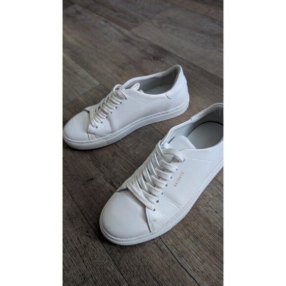 AXEL ARIGATO White Italian Leather Sneakers Size US 7 UK 6 EU 39 Minimalist - Picture 3 of 10